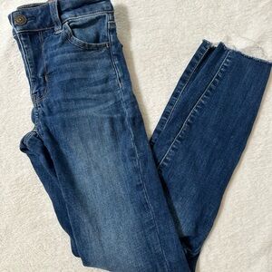 American Eagle Outfitters Dark Blue Ankle Jeans